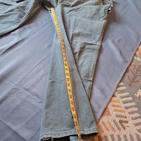 Carhartt Utility Logger Pants Adult 42x32 Double Knee Front Rivet B136-MOS - Picture 6 of 9